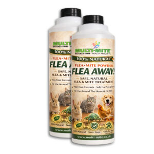 FLEA - AWAY - TWIN PACK 400G POWDER SHAKERS - MOST EFFECTIVE FLEA KILLER!