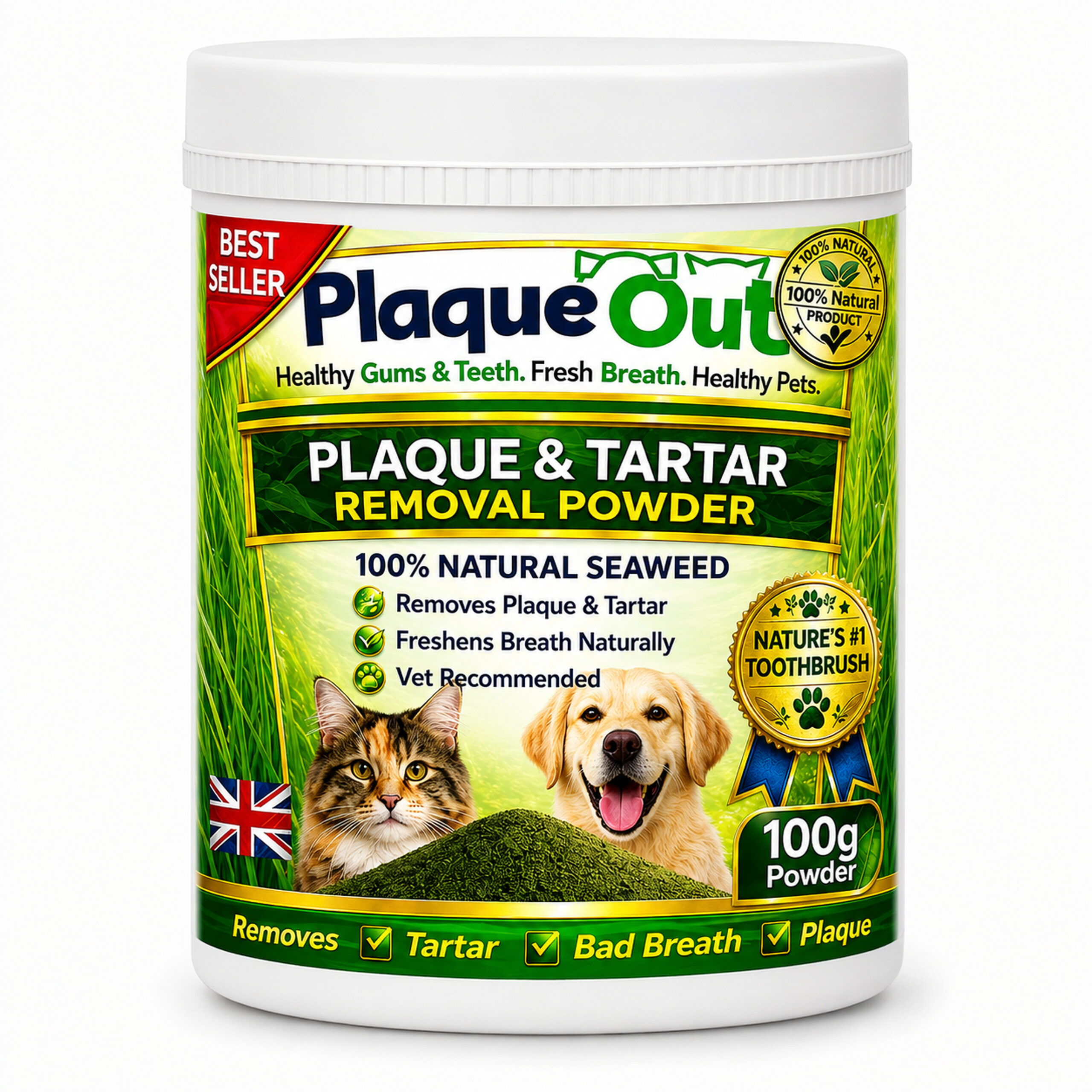 PLAQUE OUT - Cats and Dogs - 100G POT