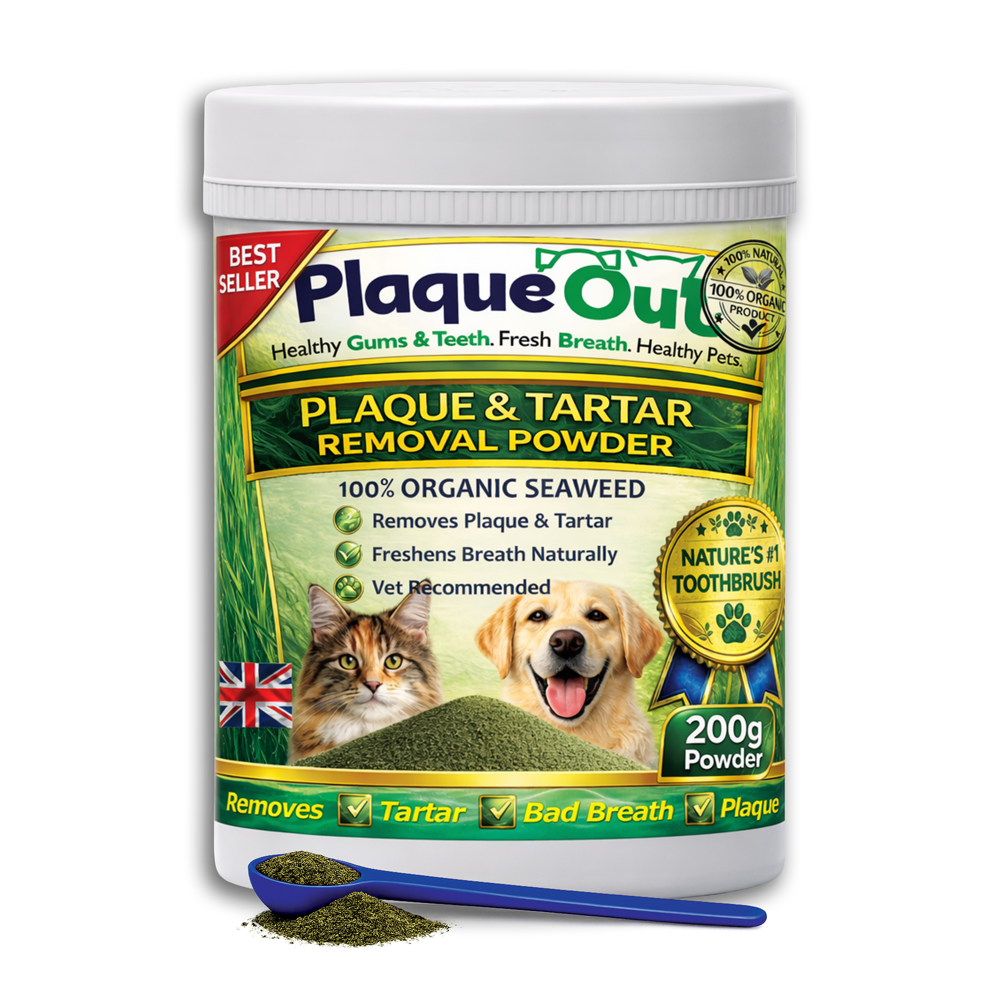 PLAQUE OUT - Cats and Dogs - 200G POT