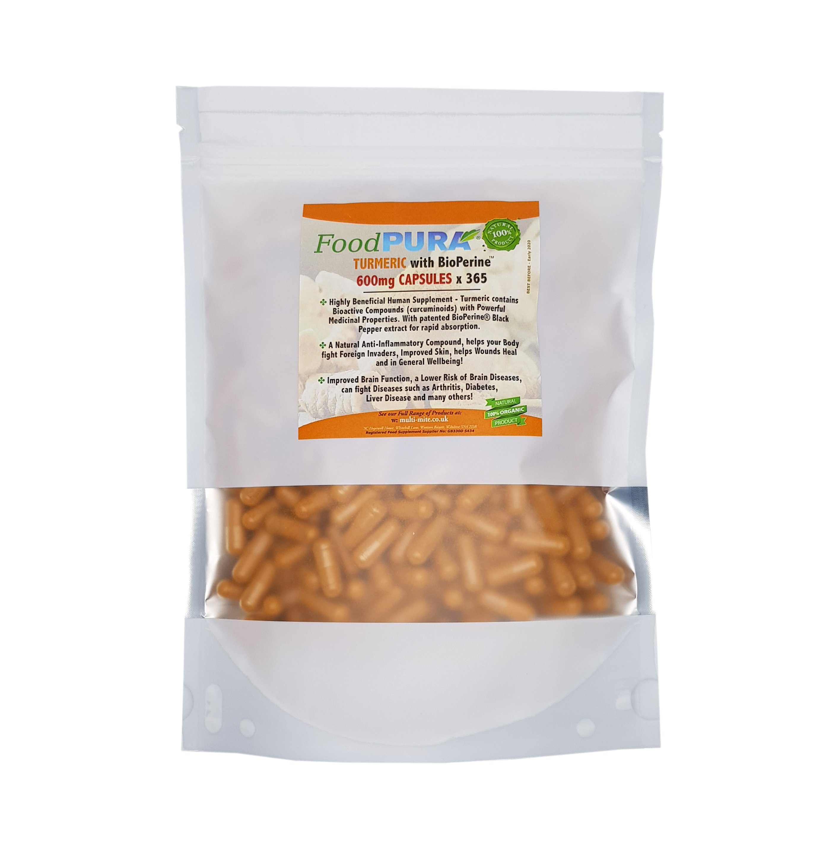 Foodpura Turmeric 365 Capsules