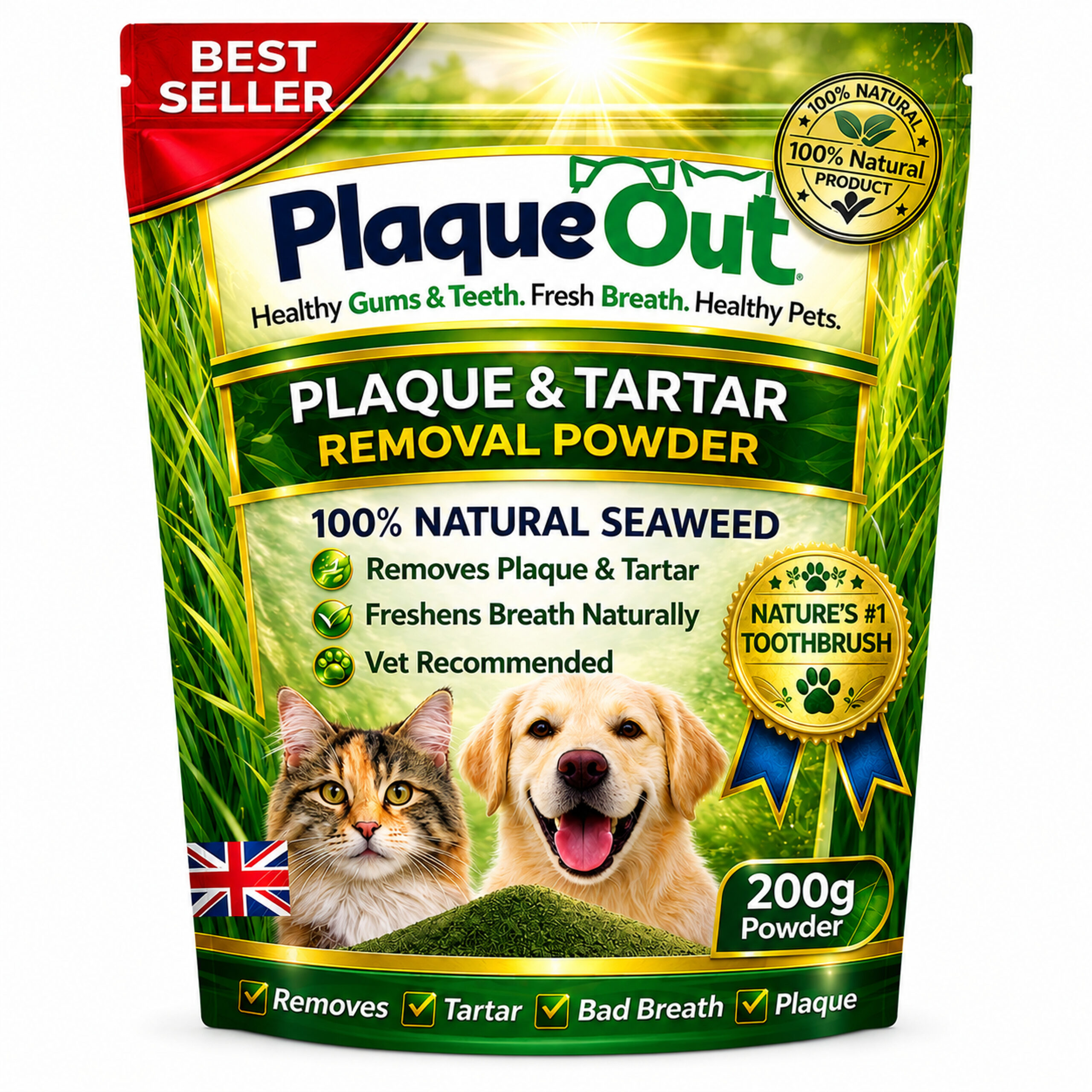 PLAQUE OUT - Cats and Dogs - 200G Refill Pouch