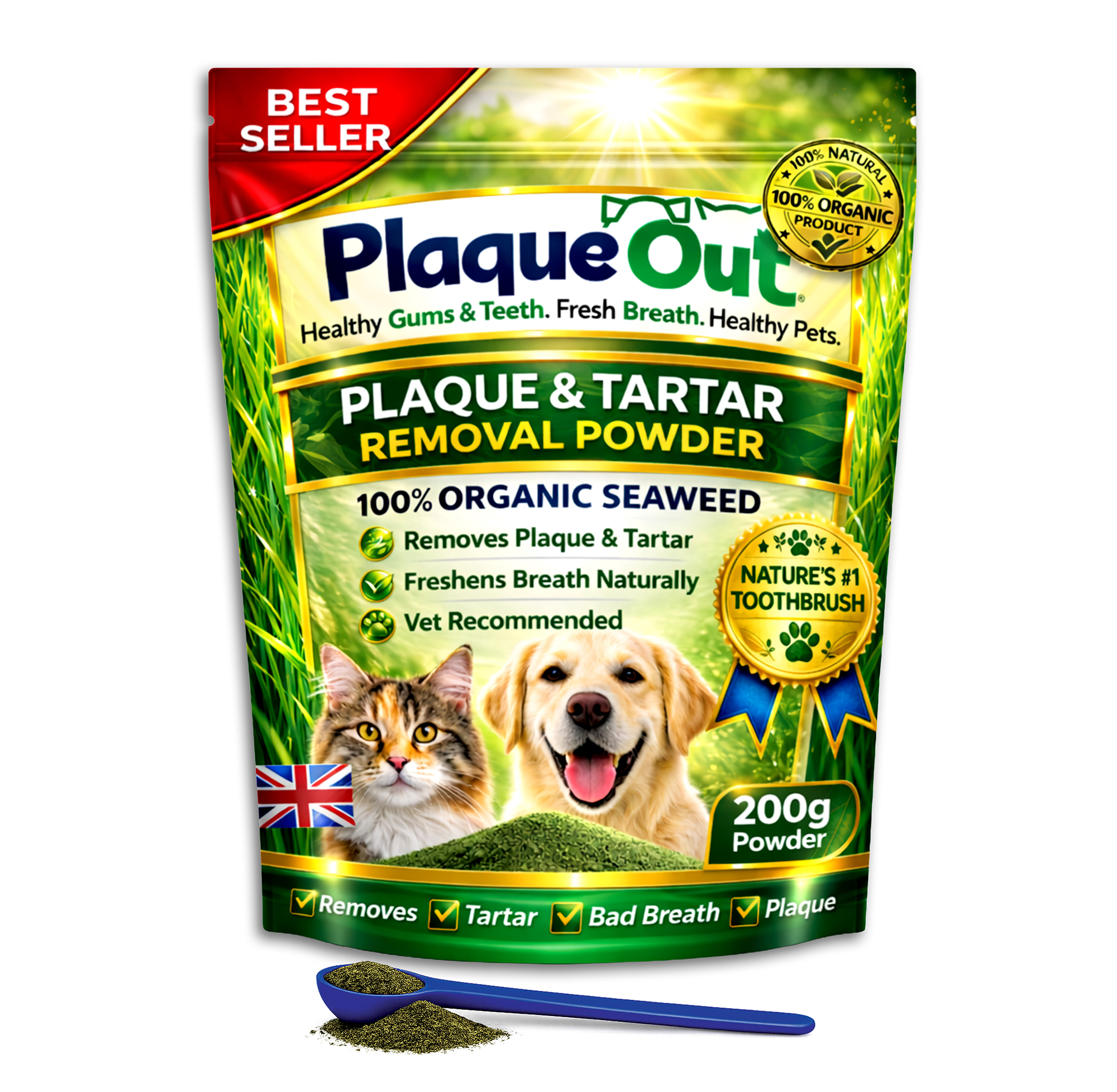 PLAQUE OUT - Cats and Dogs - 200G Refill Pouch